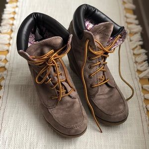 Rock and Candy Suede Platform Work Boot